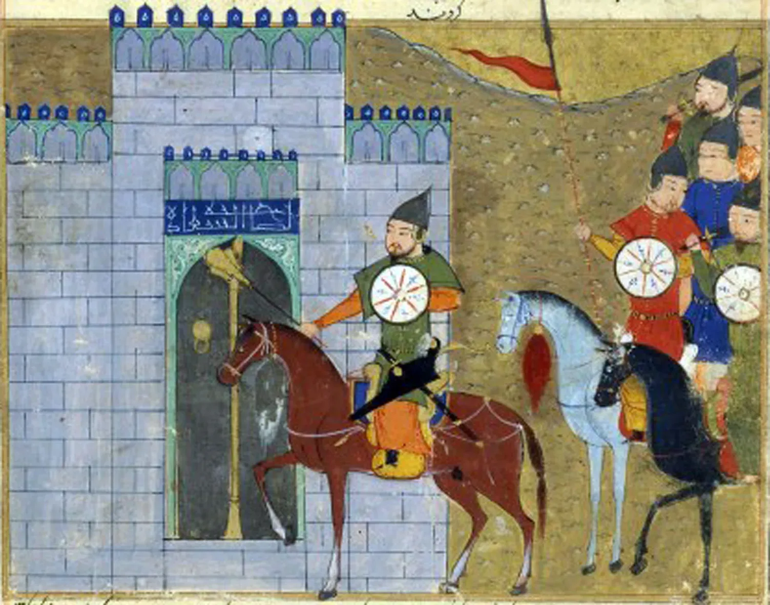 Illustration of the Mongol siege of Zhongdu (Beijing), 1213–1214