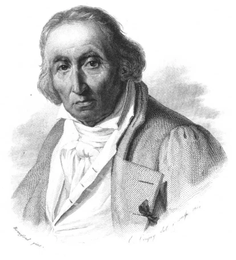 Portrait of Joseph Marie Jacquard, inventor of the Jacquard loom.