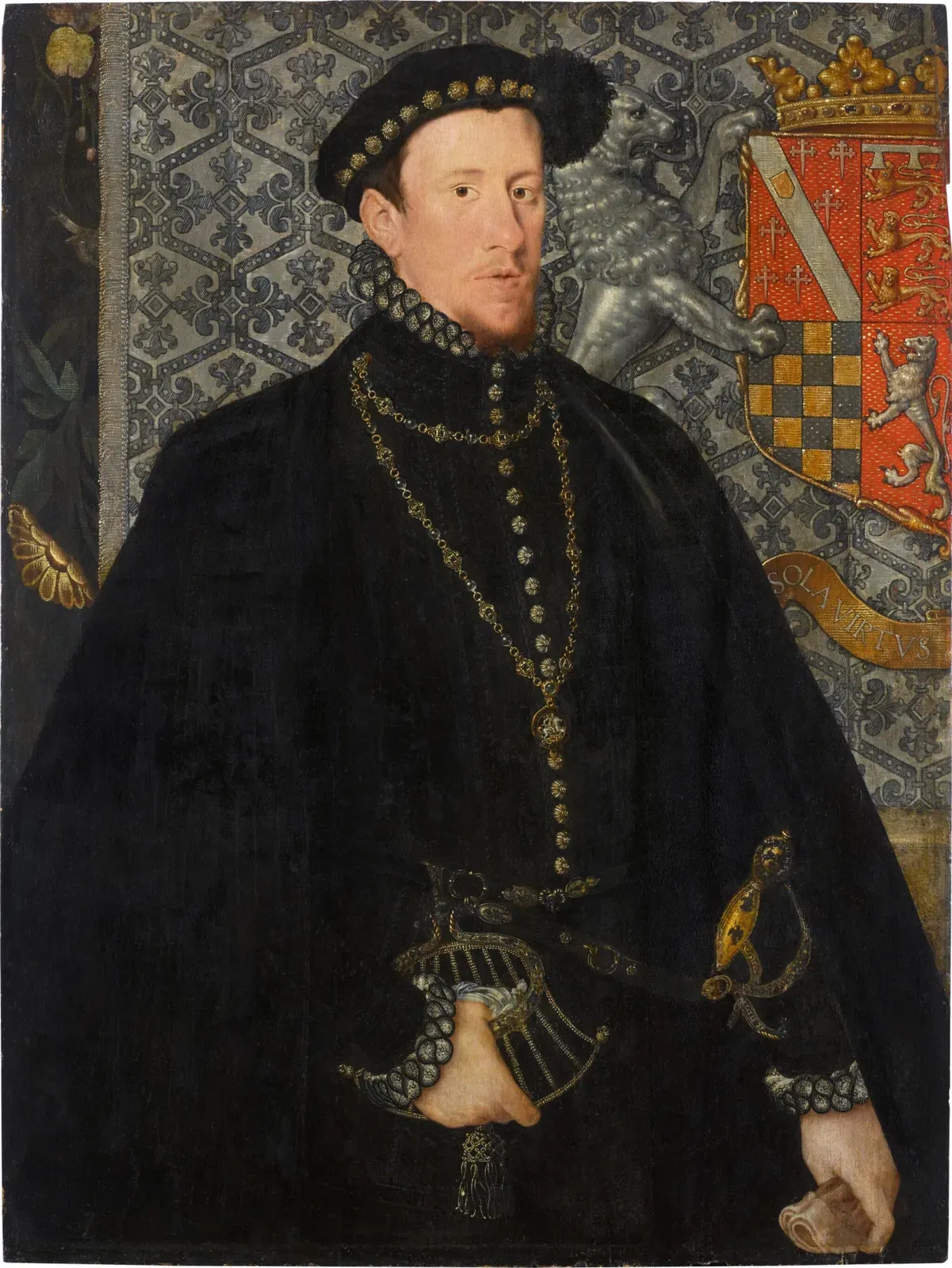 Portrait of Thomas Howard, 4th Duke of Norfolk, painted in 1562 by Hans Eworth