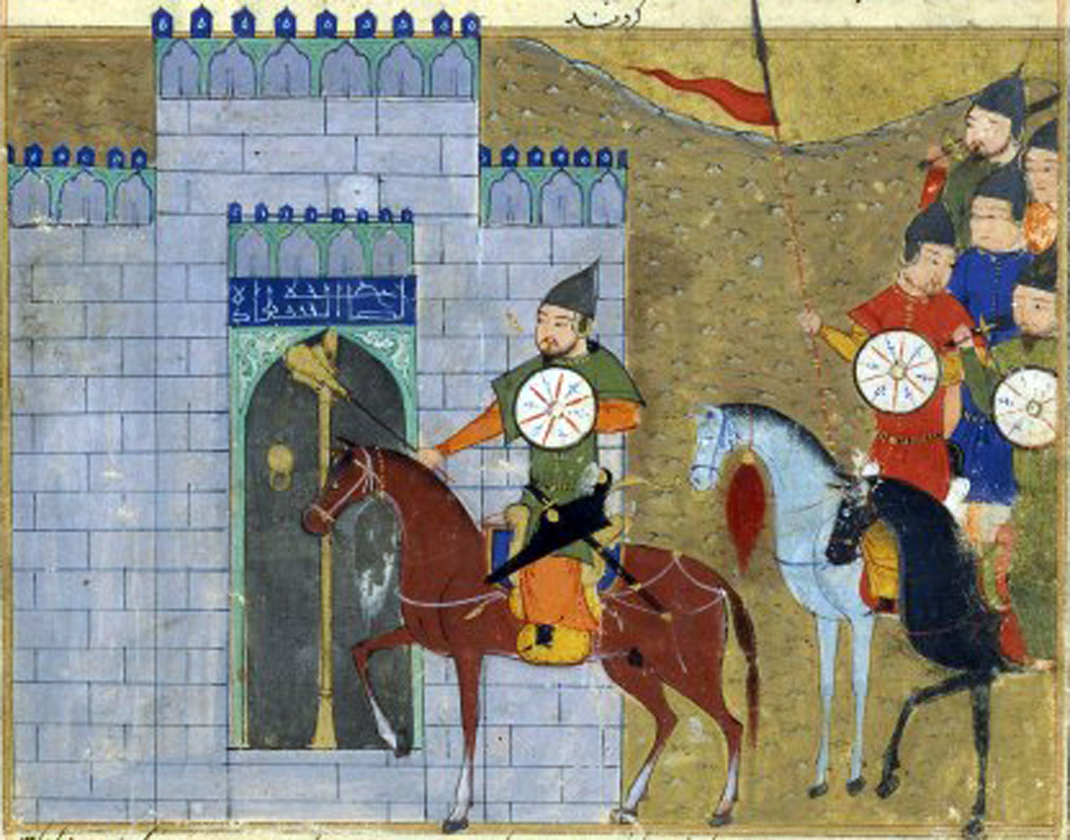 Illustration of the Mongol siege of Zhongdu (Beijing), 1213–1214