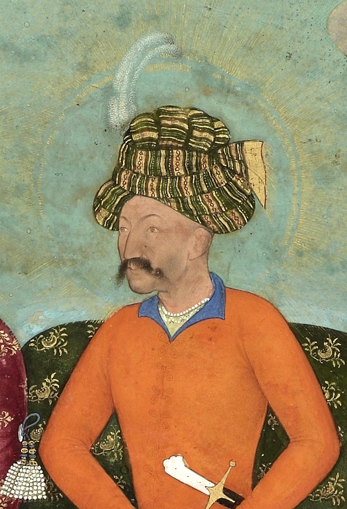 Portrait of Shah Abbas the Great, Safavid ruler of Persia, from an early 17th-century miniature.